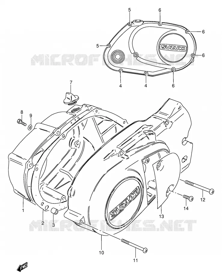 CARTER Suzuki MOTO 115 AP 1999  AX115X(E71)