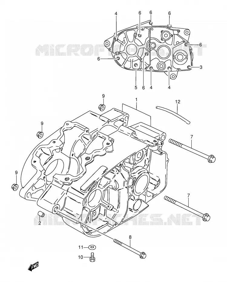 CARTER Suzuki MOTO 115 AP 2000  AX115Y(E71)