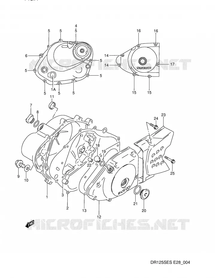 CARTER Suzuki MOTO 125 DR 1994  DR125SER(E28)