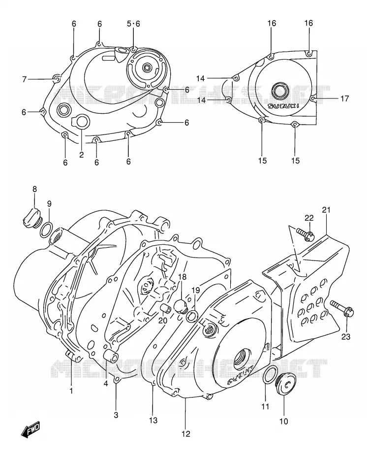 CARTER Suzuki MOTO 200 DF 2000  DF200EY