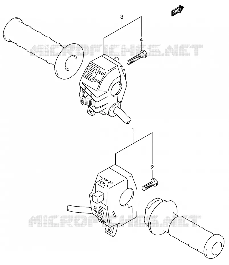 COMMODOS (MODELE T) Suzuki MOTO 650 DR 1996  DR650RSEUT(E4)