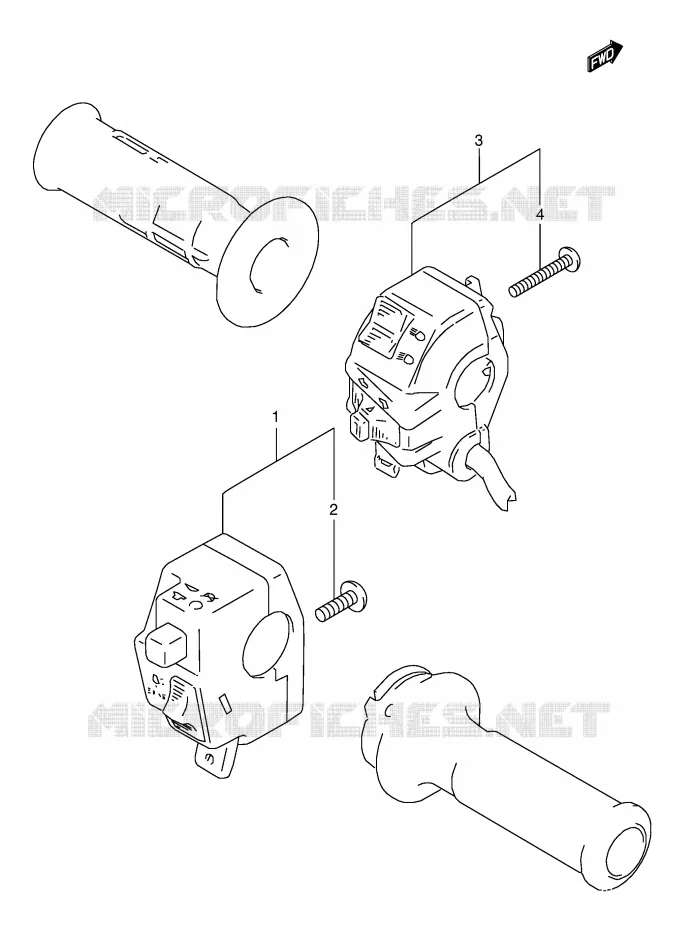 COMMODOS (MODELE T) Suzuki MOTO 800 DR 1991  DR800SUM(E4)