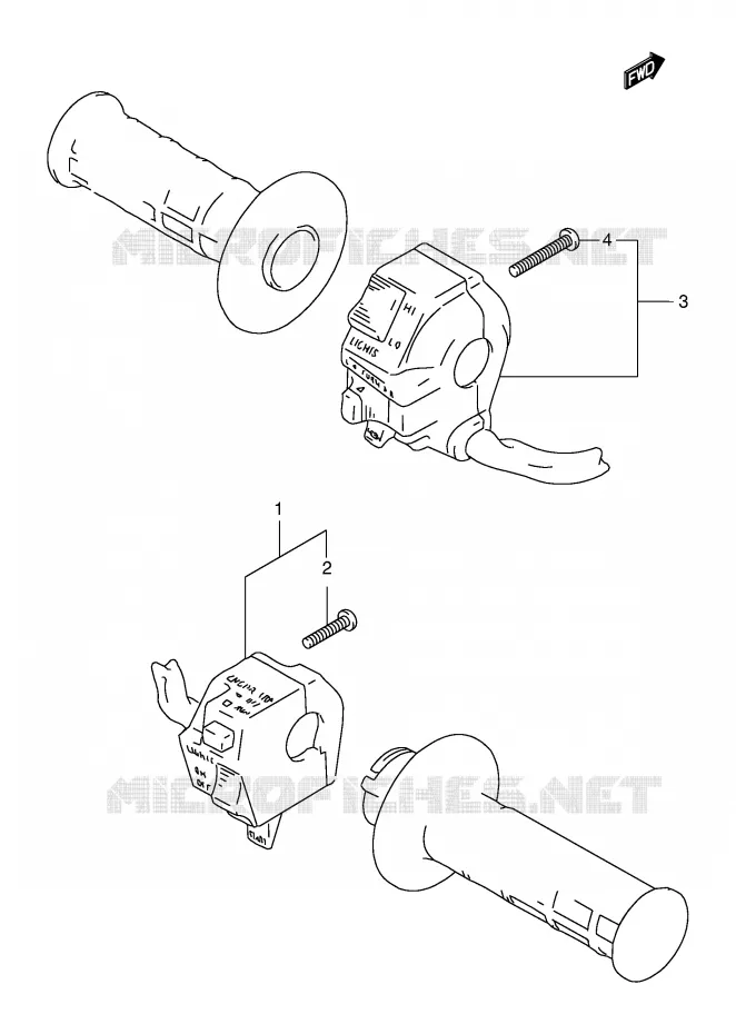COMMODOS Suzuki MOTO 125 DR 1998  DR125SEW(E4)