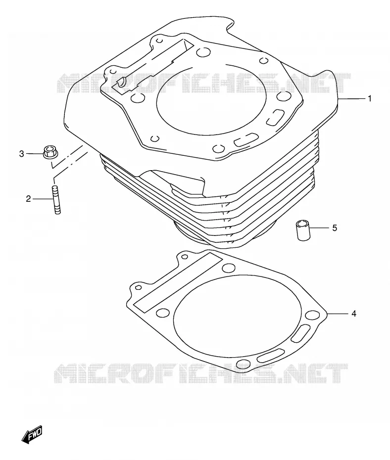 CYLINDRE Suzuki MOTO 650 DR 1997  DR650SEUV(E4)