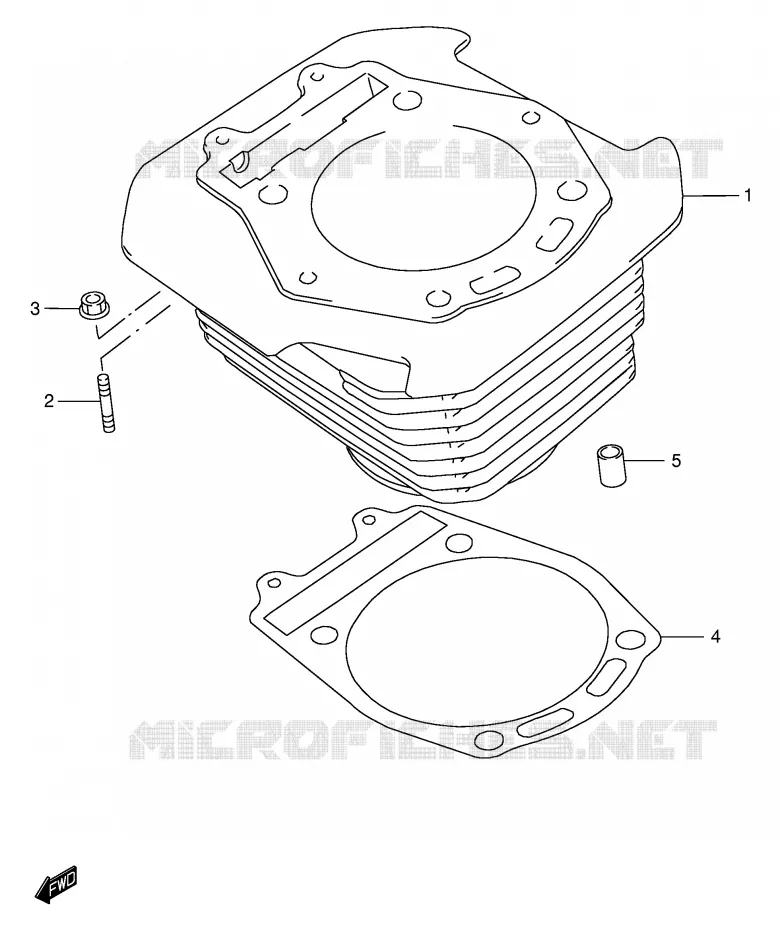 CYLINDRE Suzuki MOTO 650 DR 2001  DR650SEK1(E4)