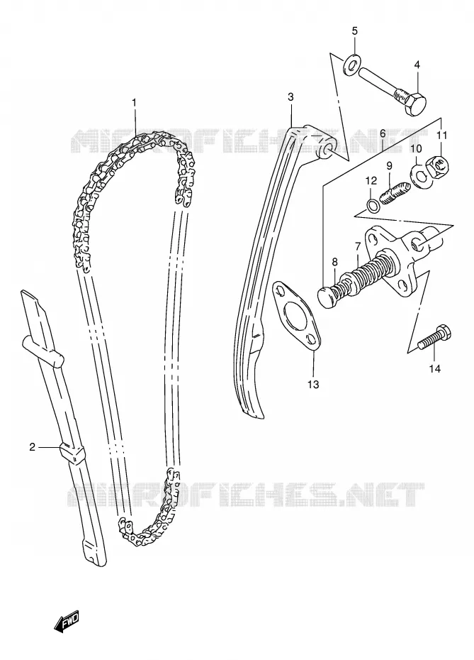 DISTRIBUTION Suzuki MOTO 125 DR 1999  DR125SEUX(E4)