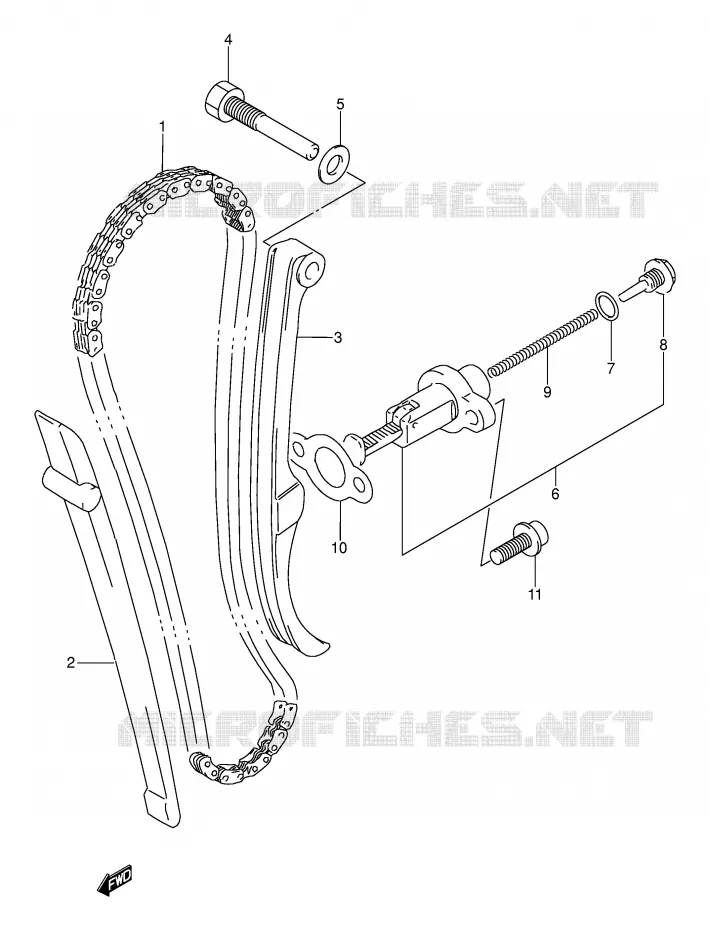DISTRIBUTION Suzuki MOTO 250 DR 1990  DR250SL(E24)