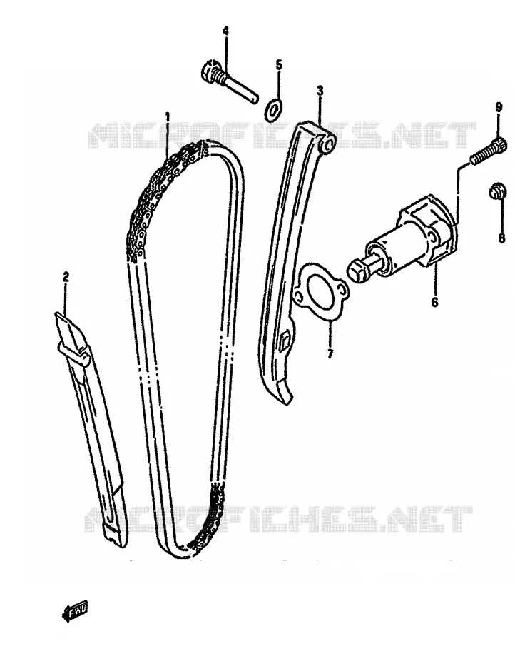 DISTRIBUTION Suzuki MOTO 650 DR 1993  DR650RP(N/P/R)