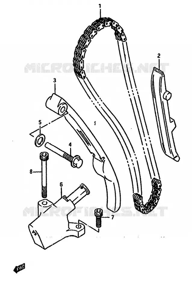 DISTRIBUTION Suzuki MOTO 750 DR 1989  DR750SUK(J/K)