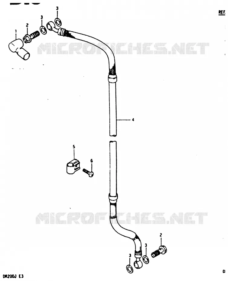DURITE DE FREIN AVANT Suzuki MOTO 200 DR 1987  DR200H(G/H/J)