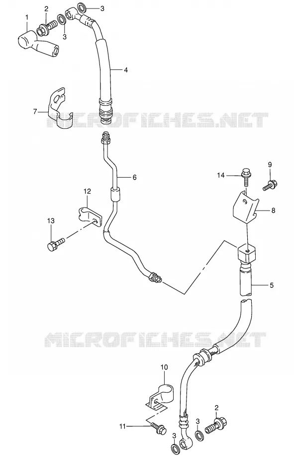 DURITE DE FREIN AVANT Suzuki MOTO 800 DR 1993  DR800SP(E4)