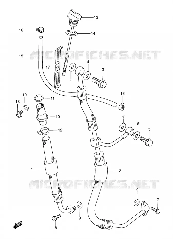 DURITE D'HUILE Suzuki MOTO 250 DR 1995  DR250SES(E24)