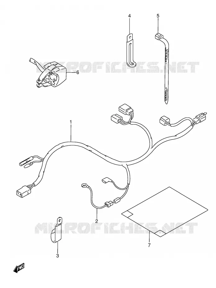 FAISCEAU ELECTRIQUE Suzuki MOTO 350 DR 1995  DR350S(E3)