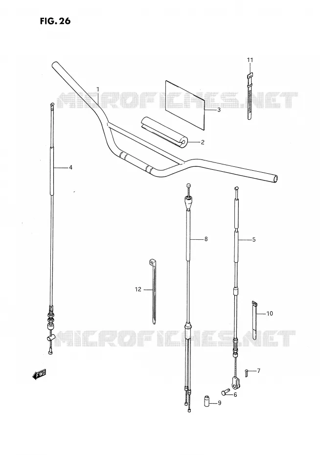 GUIDON Suzuki MOTO 80 DS 1988  DS80J(E24)