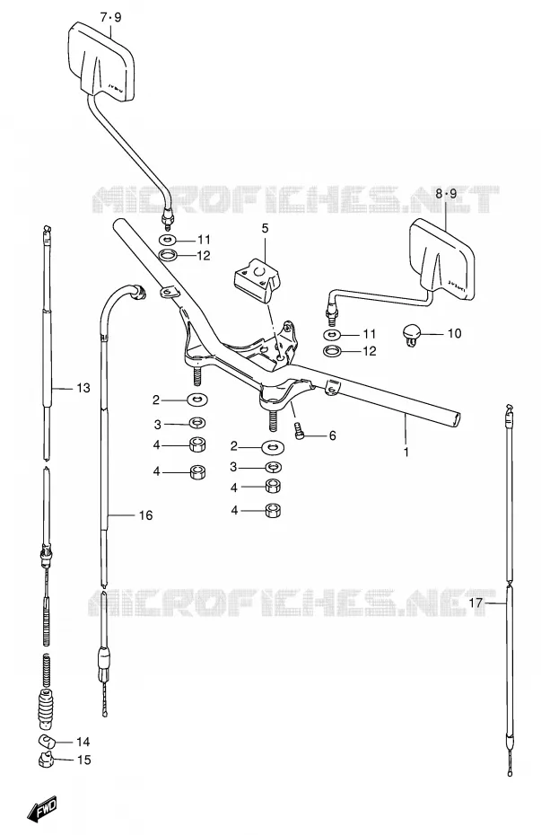 GUIDON Suzuki SCOOTER 100 FB 1999  FB100X(E71)