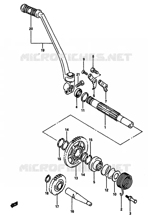 KICK Suzuki MOTO 650 DR 1990  DR650SL(L/M)