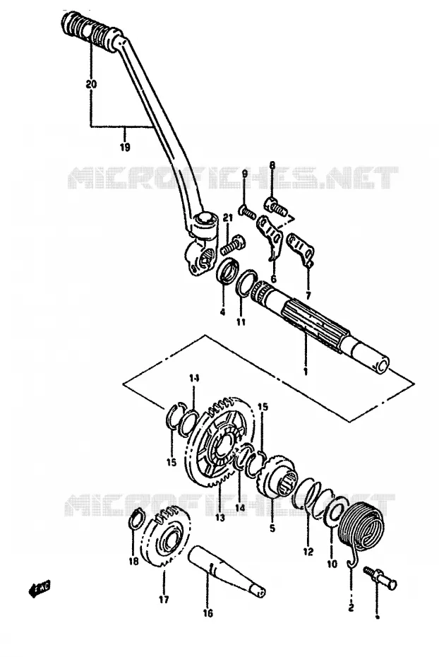 KICK Suzuki MOTO 650 DR 1993  DR650RUP(N/P/R)