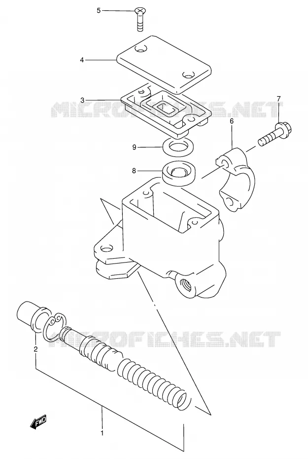 MAITRE CYLINDRE AVANT Suzuki MOTO 800 DR 1997  DR800SV(E4)