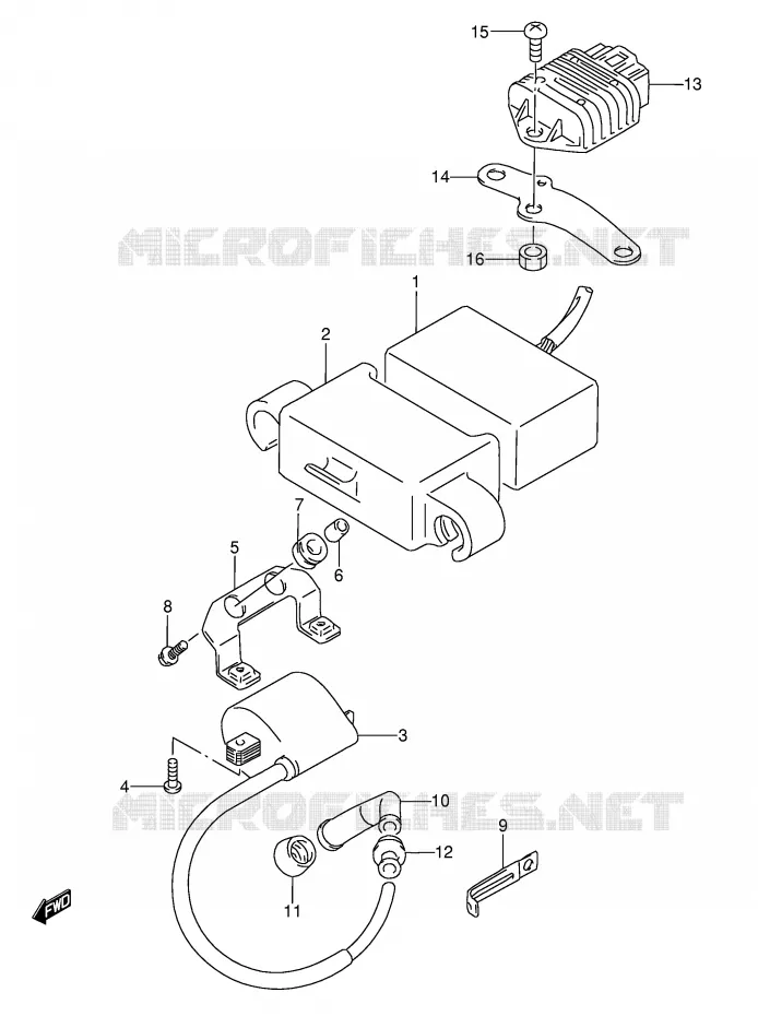 PARTIE ELECTRIQUE Suzuki MOTO 350 DR 1994  DR350R(E3)
