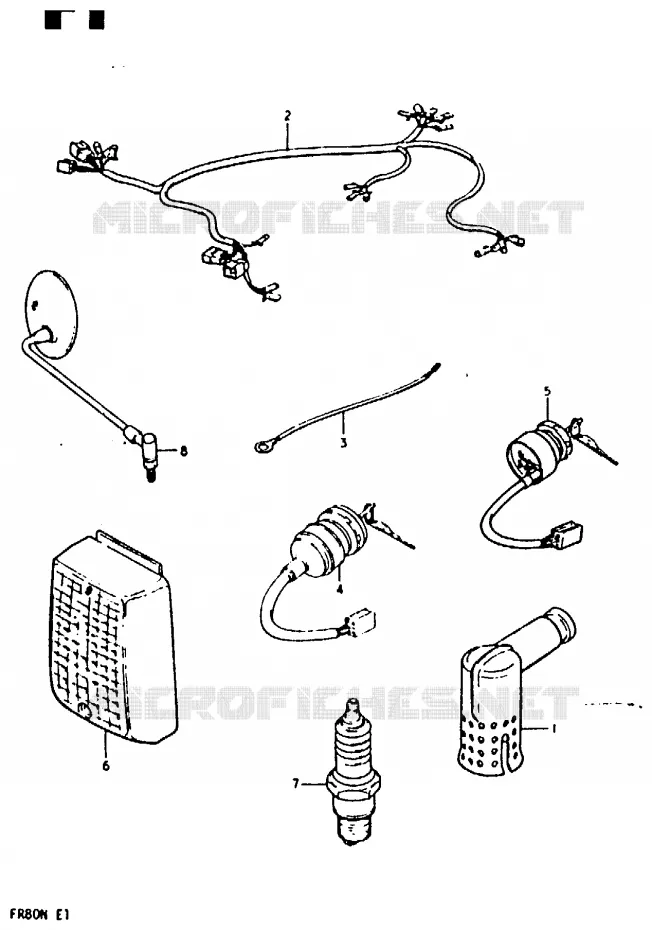 PIECES MARCHES SPECIAUX (E2) Suzuki SCOOTER 80 FR 1981  FR80M(M/B/N)