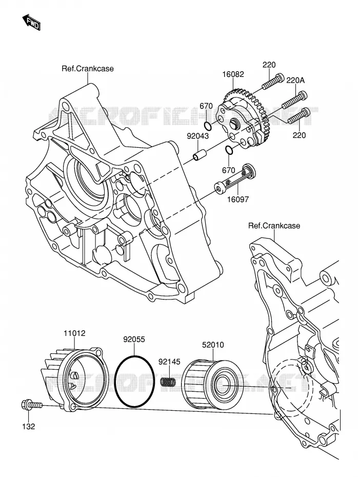 POMPE A HUILE Suzuki MOTO 110 DR-Z 2003  DR-Z110K3(E24)