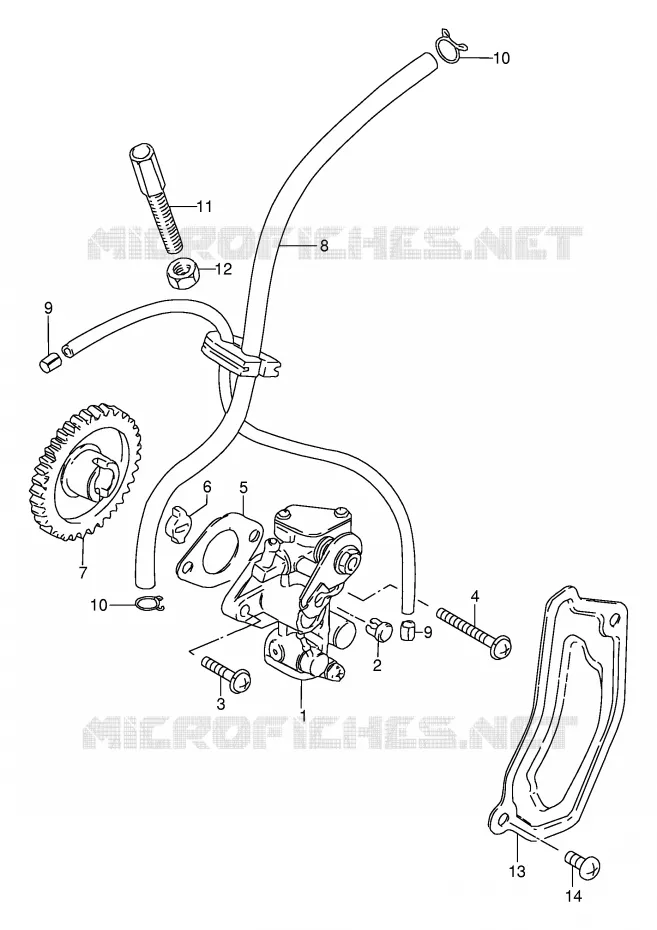 POMPE A HUILE Suzuki MOTO 80 DS 1997  DS80V(E24)