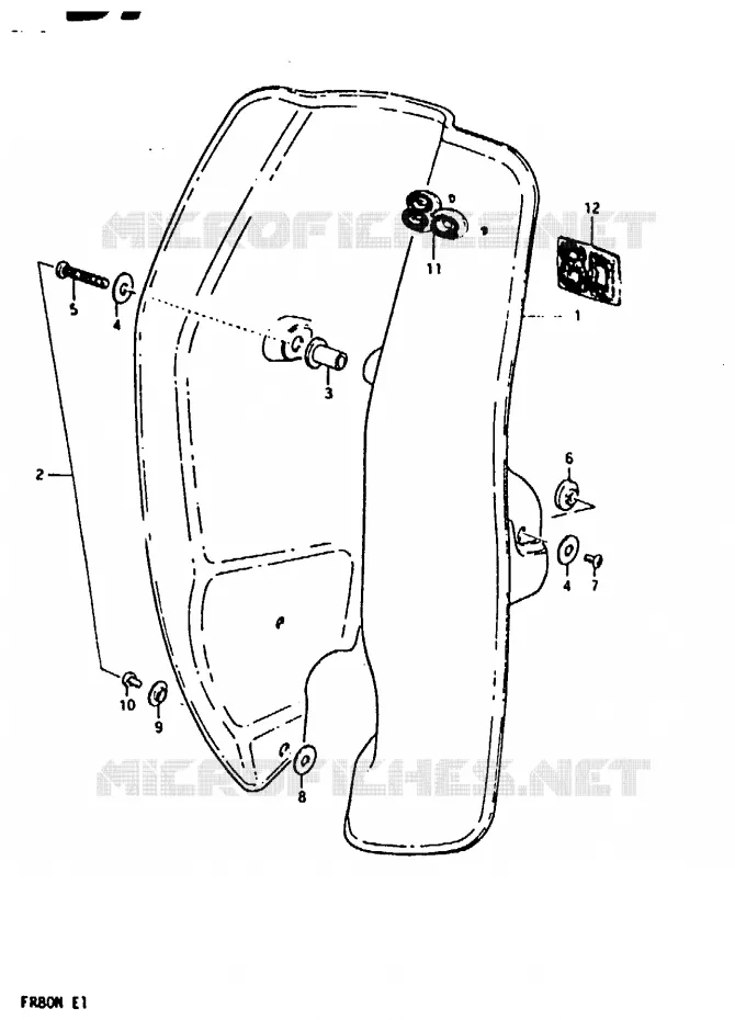 PROTEGE JAMBES Suzuki SCOOTER 80 FR 1981  FR80N(M/B/N)