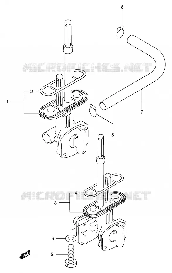 ROBINET D'ESSENCE Suzuki MOTO 200 DR 2000  DR200SEY(E24)
