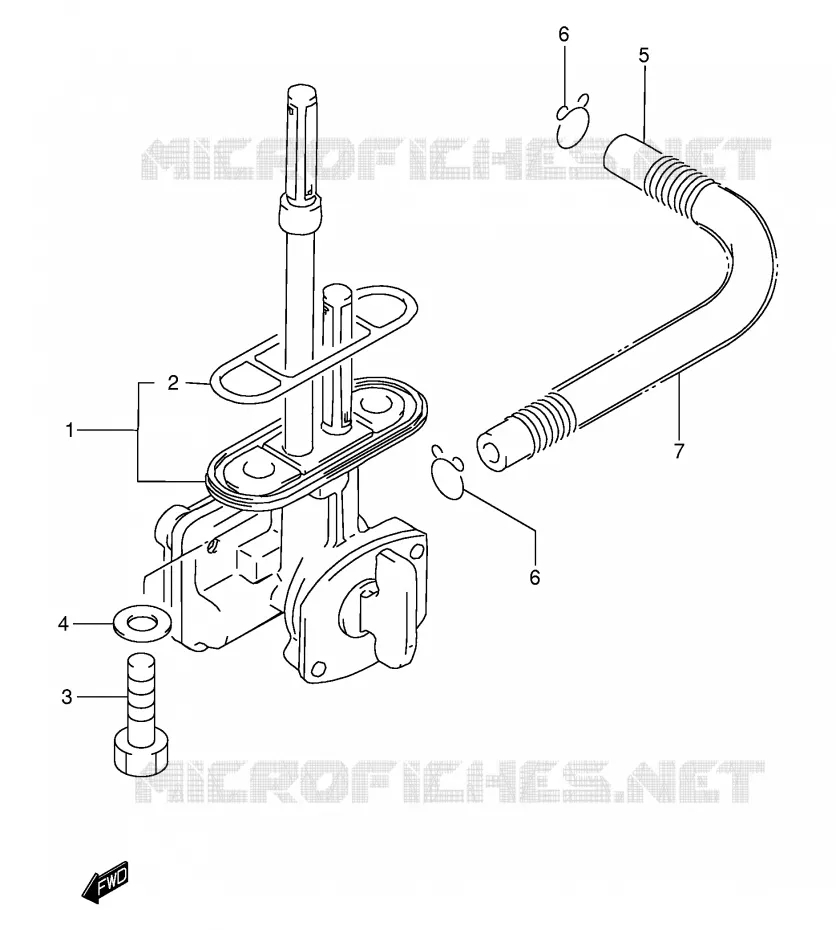 ROBINET D'ESSENCE Suzuki MOTO 200 DR 2001  DR200SEK1(E3/E28)