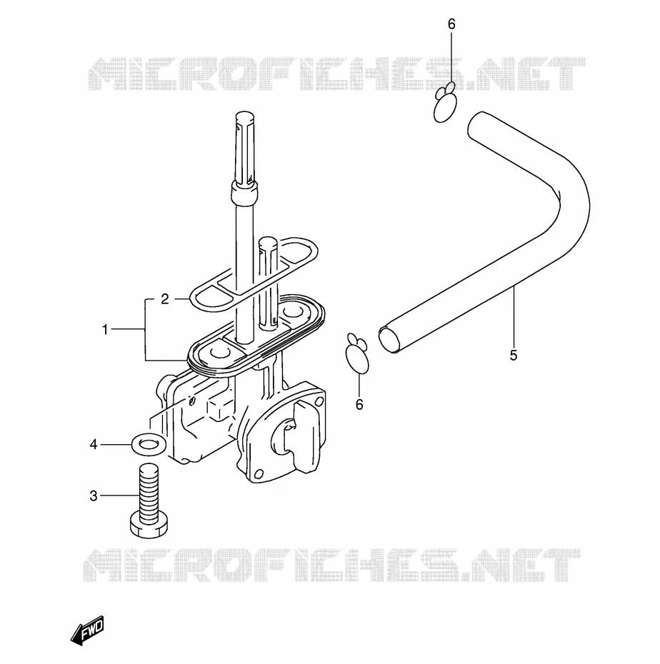 ROBINET D'ESSENCE Suzuki MOTO 200 DR 2002  DR200SEK2(E24)