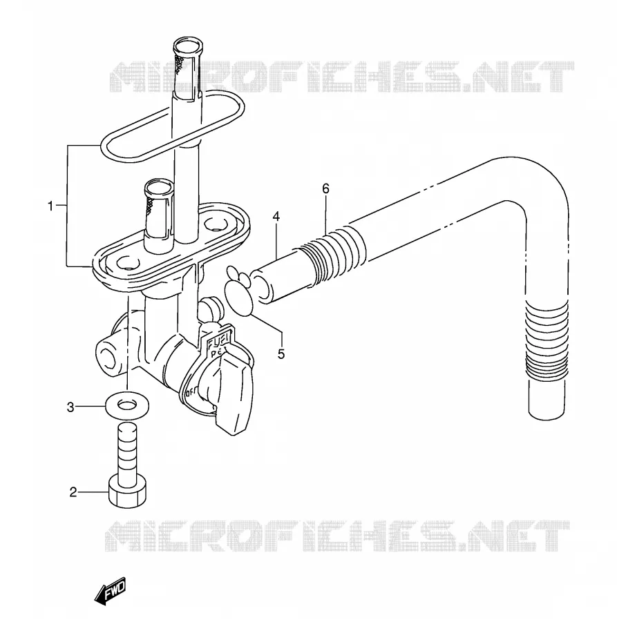 ROBINET D'ESSENCE Suzuki MOTO 250 DR 1995  DR250SES(E24)