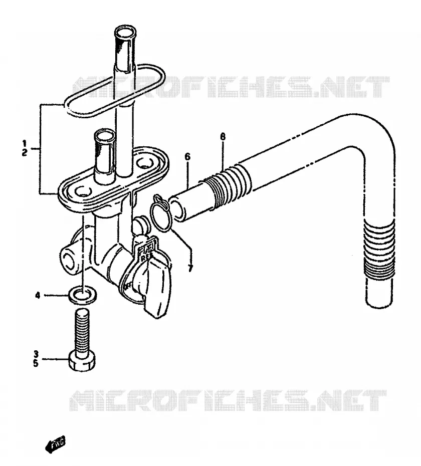 ROBINET D'ESSENCE Suzuki MOTO 350 DR 1992  DR350SHN(L/M/N/P/R)