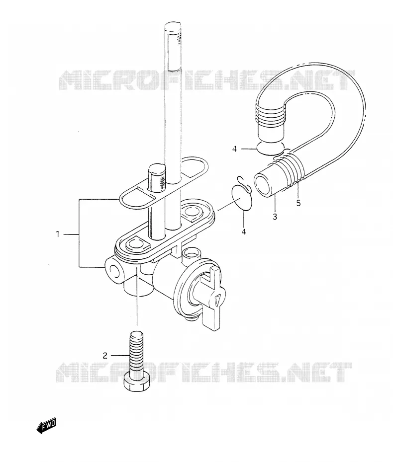 ROBINET D'ESSENCE Suzuki MOTO 350 DR 1993  DR350P(E28)