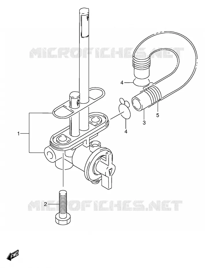 ROBINET D'ESSENCE Suzuki MOTO 350 DR 1995  DR350S(E1)