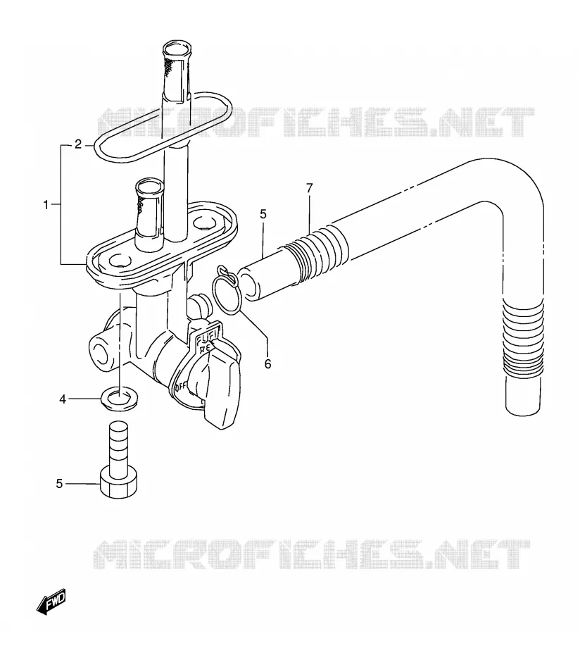 ROBINET D'ESSENCE Suzuki MOTO 350 DR 1995  DR350SES(E2)