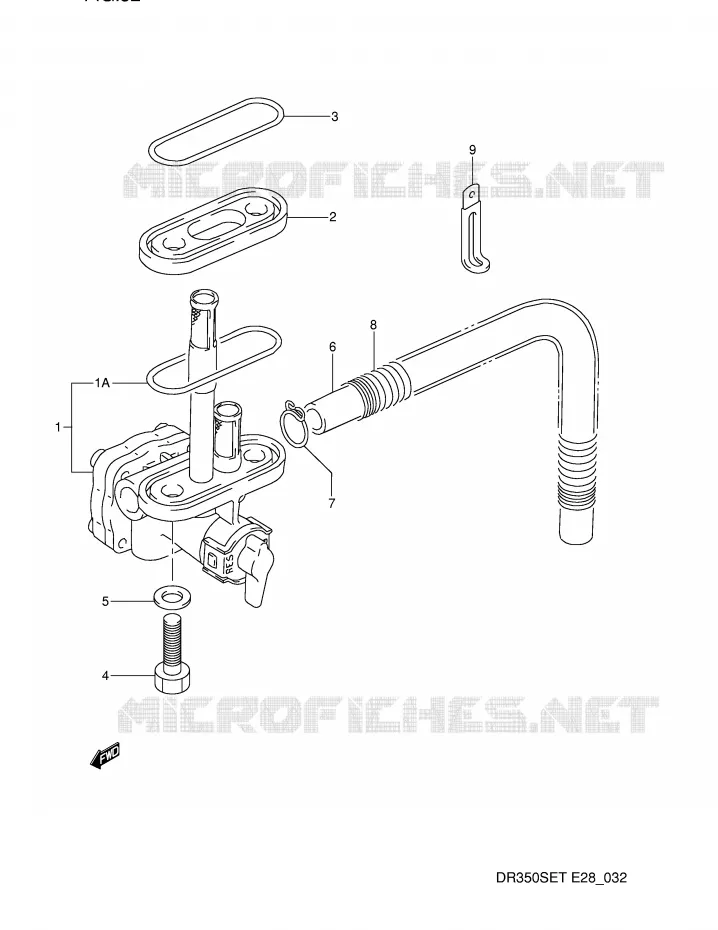 ROBINET D'ESSENCE Suzuki MOTO 350 DR 1995  DR350SES(E28)