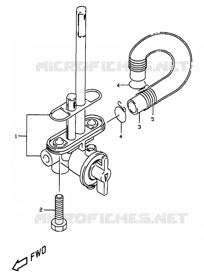 ROBINET D'ESSENCE Suzuki MOTO 350 DR 1999  DR350X(V/W/X)