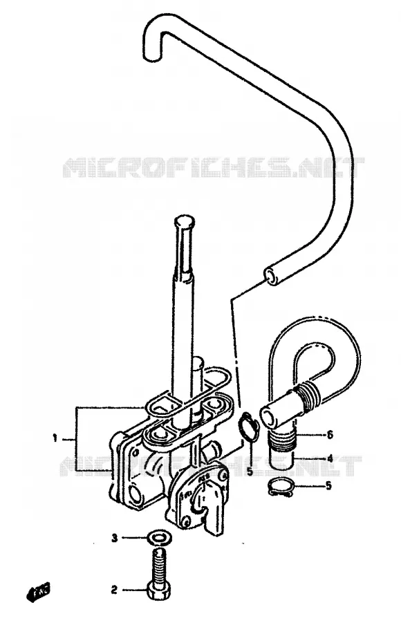 ROBINET D'ESSENCE Suzuki MOTO 650 DR 1994  DR650RUR(N/P/R)
