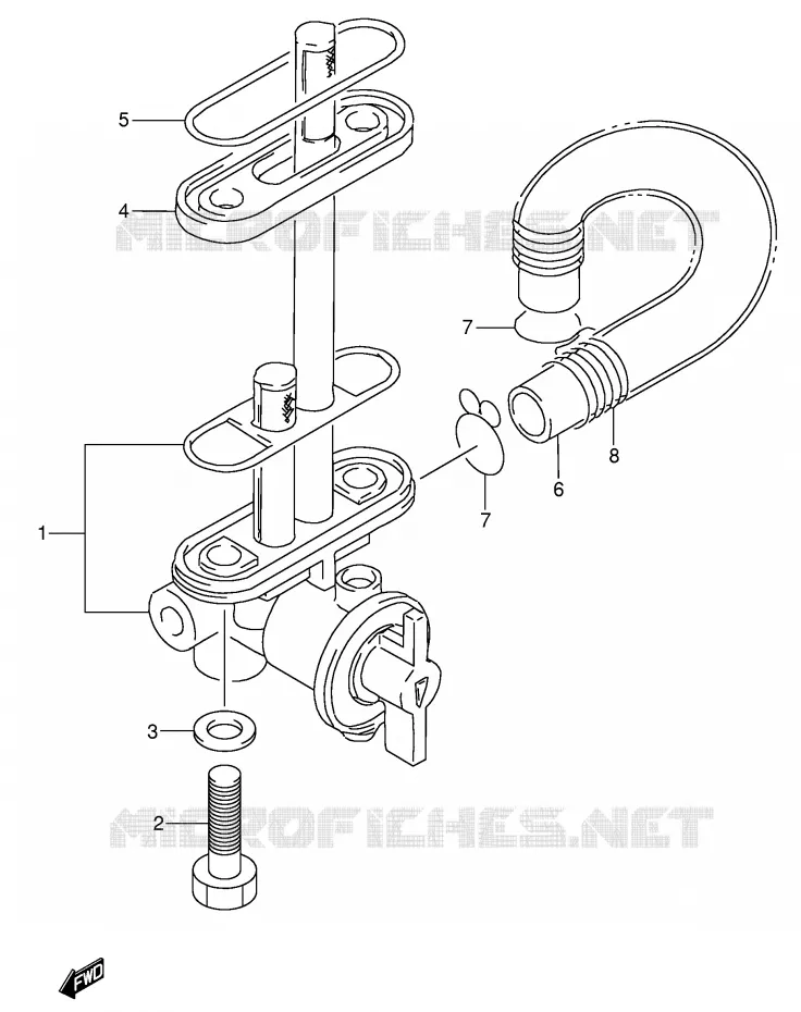 ROBINET D'ESSENCE Suzuki MOTO 650 DR 1995  DR650RSES(E4)