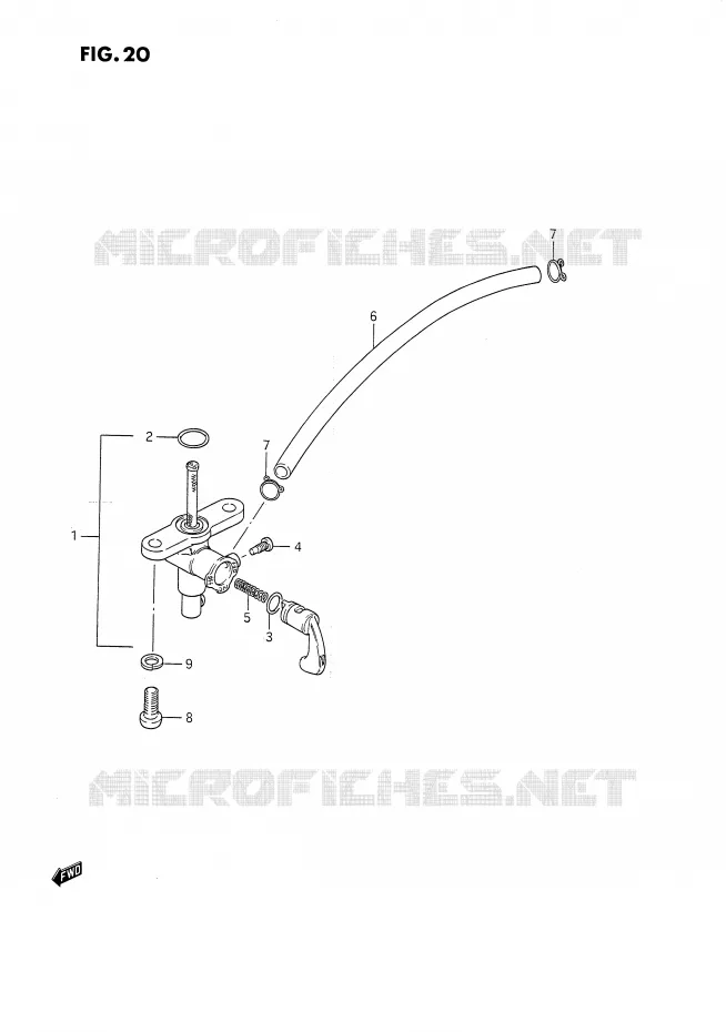 ROBINET D'ESSENCE Suzuki MOTO 80 DS 1989  DS80K(E24)
