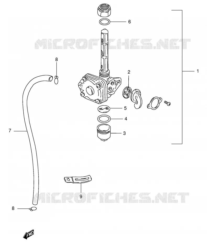 ROBINET D'ESSENCE Suzuki SCOOTER 50 FM 1991  FM50AM(E20)
