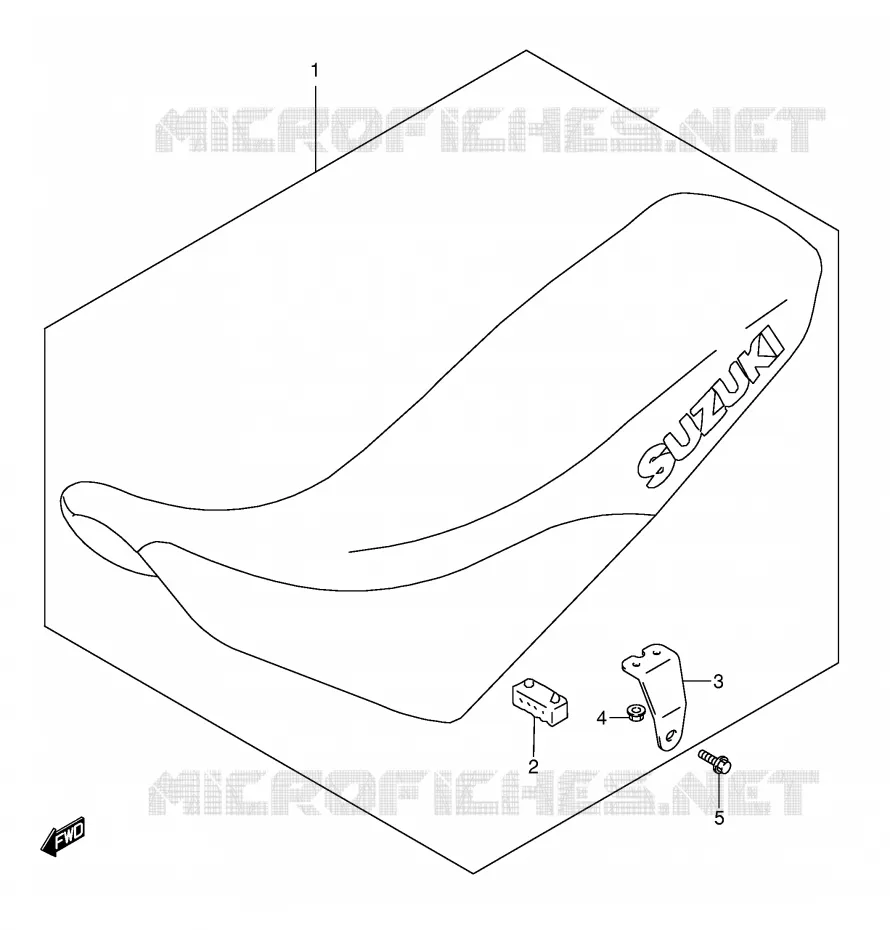 SELLE (MODELE K1) Suzuki MOTO 650 DR 2005  DR650SEK5(E3/E28)
