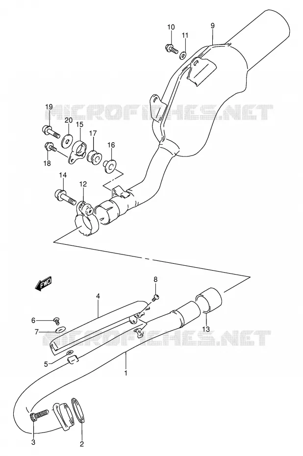SILENCIEUX Suzuki MOTO 250 DR 1990  DR250SL(E24)
