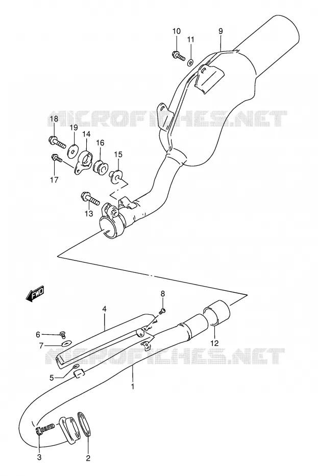 SILENCIEUX Suzuki MOTO 250 DR 1995  DR250SES(E24)