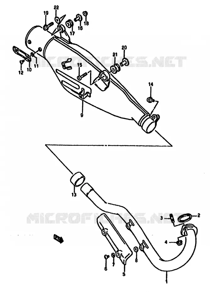 SILENCIEUX Suzuki MOTO 650 DR 1993  DR650RP(N/P/R)