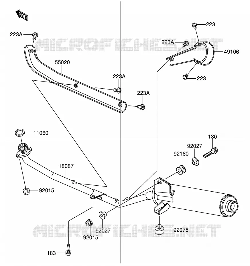 SILENCIEUX Suzuki SCOOTER 110 FD 2003  FD112KK3(E41)