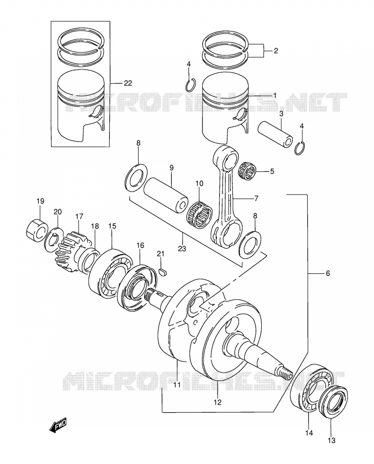 VILEBREQUIN Suzuki MOTO 115 AP 2000  AX115Y(E71)