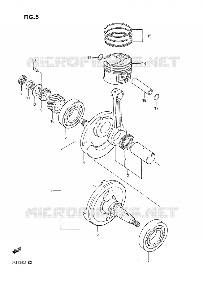VILEBREQUIN Suzuki MOTO 125 DR 1985  DR125SF(E2)