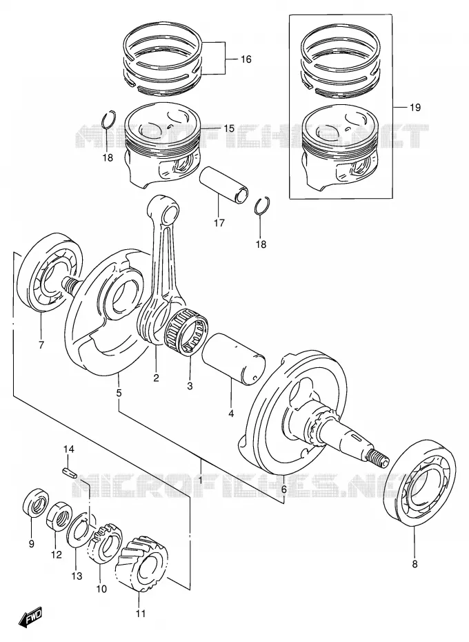 VILEBREQUIN Suzuki MOTO 200 DF 1996  DF200ET(E24)