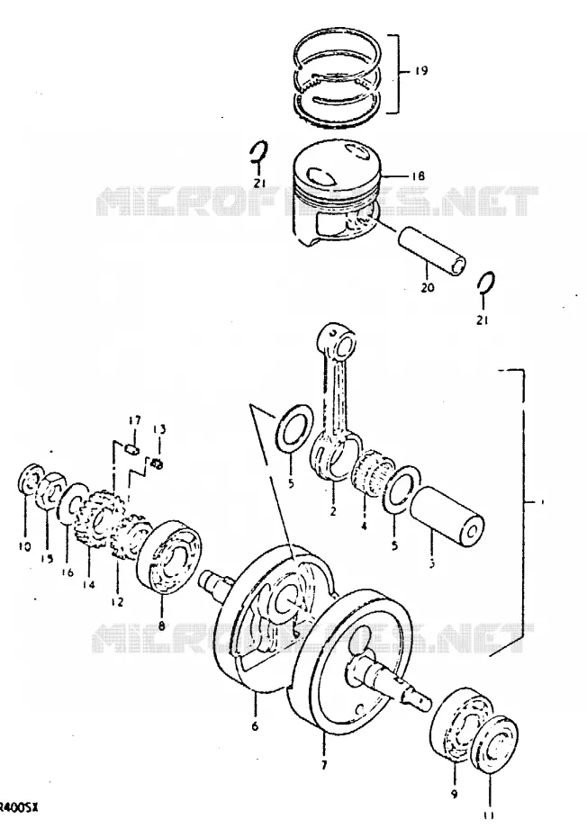 VILEBREQUIN Suzuki MOTO 400 DR 1981  DR400SX(T/X)